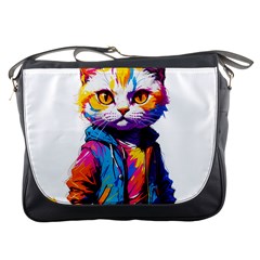 Wild Cat Messenger Bag by Sosodesigns19