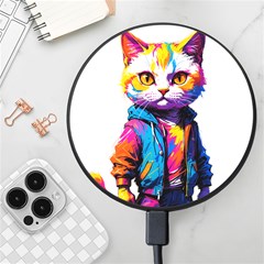 Wild Cat Wireless Fast Charger(black) by Sosodesigns19