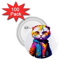 Wild cat 1.75  Buttons (100 pack)  Front