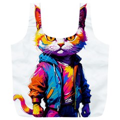 Wild Cat Full Print Recycle Bag (xxl) by Sosodesigns19