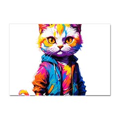 Wild Cat Crystal Sticker (a4) by Sosodesigns19