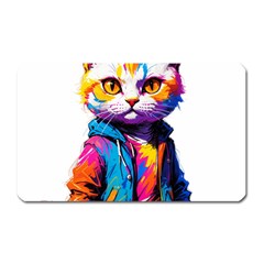 Wild Cat Magnet (rectangular) by Sosodesigns19