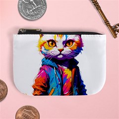 Wild Cat Mini Coin Purse by Sosodesigns19