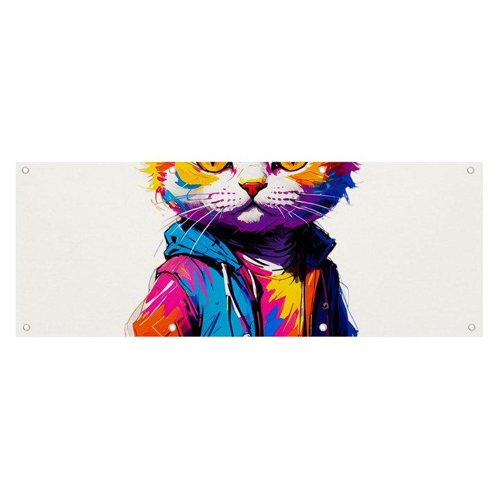 Wild cat Banner and Sign 8  x 3 