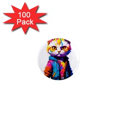 Wild Cat 1  Mini Magnets (100 Pack)  by Sosodesigns19