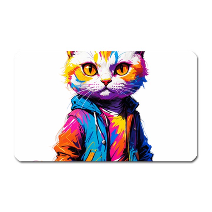 Wild cat Magnet (Rectangular)