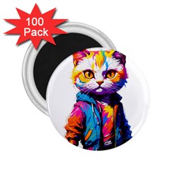 Wild Cat 2 25  Magnets (100 Pack)  by Sosodesigns19