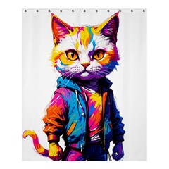 Wild Cat Shower Curtain 60  X 72  (medium)  by Sosodesigns19