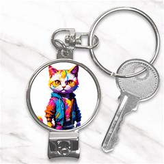 Wild Cat Nail Clippers Key Chain by Sosodesigns19