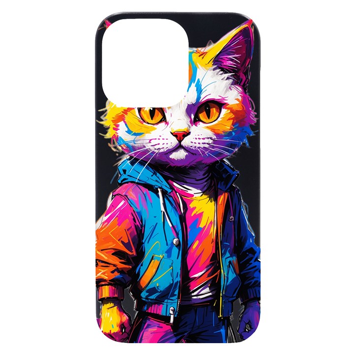 Wild cat iPhone 14 Pro Max Black UV Print Case