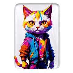 Wild Cat Rectangular Glass Fridge Magnet (4 Pack)