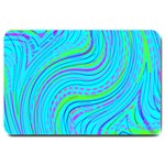 Pattern Swirl Pink Green Aqua Large Doormat 30 x20  Door Mat