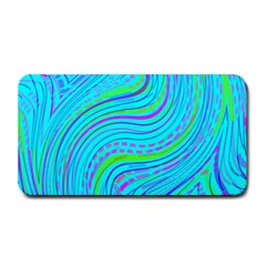 Pattern Swirl Pink Green Aqua Medium Bar Mat by Ndabl3x