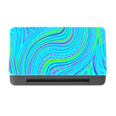 Pattern Swirl Pink Green Aqua Memory Card Reader With Cf by Ndabl3x