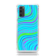 Pattern Swirl Pink Green Aqua Samsung Galaxy S20 6 2 Inch Tpu Uv Case by Ndabl3x