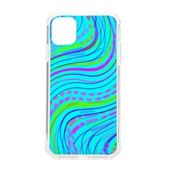 Pattern Swirl Pink Green Aqua Iphone 11 Tpu Uv Print Case by Ndabl3x