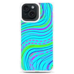 Pattern Swirl Pink Green Aqua Iphone 15 Plus Tpu Uv Print Case by Ndabl3x