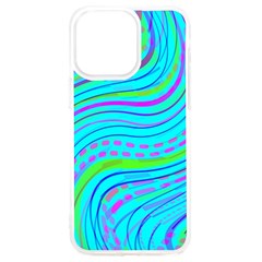 Pattern Swirl Pink Green Aqua Iphone 15 Pro Max Tpu Uv Print Case