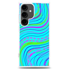 Pattern Swirl Pink Green Aqua Samsung Galaxy S24 Plus 6 7 Inch Tpu Uv Case by Ndabl3x