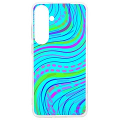 Pattern Swirl Pink Green Aqua Samsung Galaxy S24 Ultra 6 9 Inch Tpu Uv Case by Ndabl3x