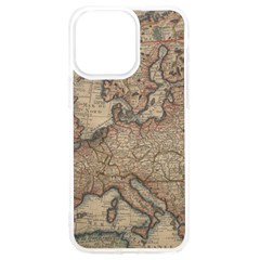 Old Vintage Classic Map Of Europe Iphone 15 Pro Max Tpu Uv Print Case