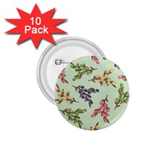 Berries Flowers Pattern Print 1 75  Buttons (10 Pack)