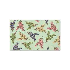 Berries Flowers Pattern Print Sticker Rectangular (10 Pack)