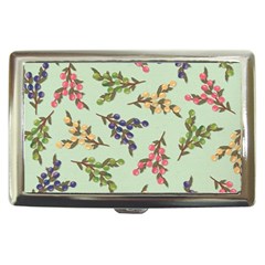 Berries Flowers Pattern Print Cigarette Money Case by Maspions