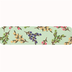 Berries Flowers Pattern Print Large Bar Mat