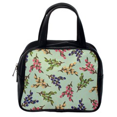 Berries Flowers Pattern Print Classic Handbag (one Side)