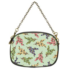 Berries Flowers Pattern Print Chain Purse (two Sides)