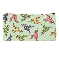 Berries Flowers Pattern Print Pencil Case