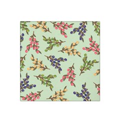 Berries Flowers Pattern Print Satin Bandana Scarf 22  X 22  by Maspions