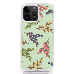 Berries Flowers Pattern Print Iphone 14 Pro Max Tpu Uv Print Case