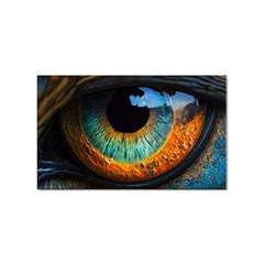 Eye Bird Feathers Vibrant Sticker Rectangular (10 Pack) by Hannah976