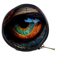 Eye Bird Feathers Vibrant Mini Makeup Bag by Hannah976