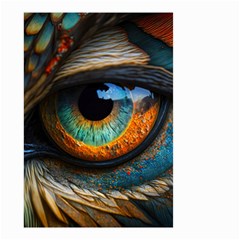 Eye Bird Feathers Vibrant Small Garden Flag (two Sides) by Hannah976