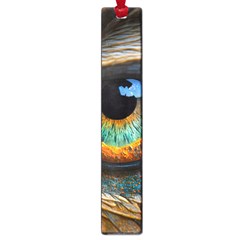 Eye Bird Feathers Vibrant Large Book Marks by Hannah976