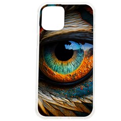 Eye Bird Feathers Vibrant Iphone 12 Pro Max Tpu Uv Print Case by Hannah976