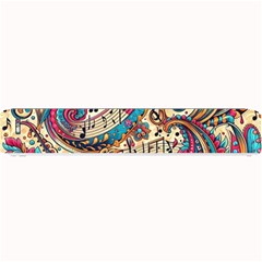 Paisley Print Musical Notes Small Bar Mat