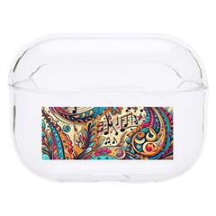 Paisley Print Musical Notes Hard Pc Airpods Pro Case