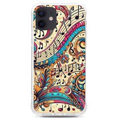 Paisley Print Musical Notes Iphone 12/12 Pro Tpu Uv Print Case by RiverRootz