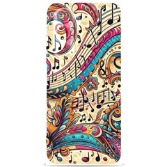 Paisley Print Musical Notes Samsung Galaxy S24 Plus 6 7 Inch Black Tpu Uv Case by RiverRootz