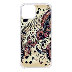 Paisley Print Musical Notes8 Iphone 14 Tpu Uv Print Case by RiverRootz