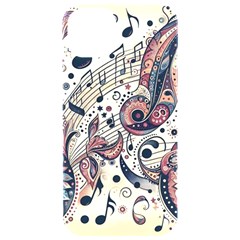 Paisley Print Musical Notes8 Iphone 15 Pro Black Uv Print Pc Hardshell Case