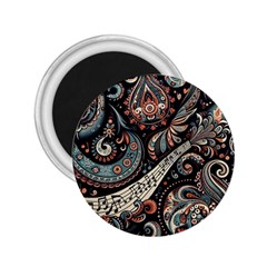 Paisley Print Musical Notes7 2 25  Magnets by RiverRootz