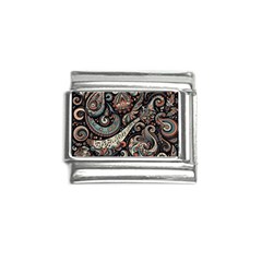 Paisley Print Musical Notes7 Italian Charm (9mm) by RiverRootz