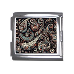 Paisley Print Musical Notes7 Mega Link Italian Charm (18mm) by RiverRootz