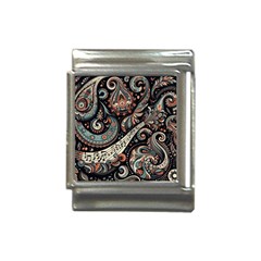 Paisley Print Musical Notes7 Italian Charm (13mm) by RiverRootz