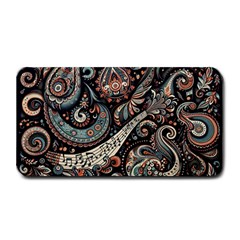 Paisley Print Musical Notes7 Medium Bar Mat by RiverRootz